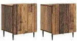 vidaXL Nachttisch 2 pcs Altholz 43 x 34,5 x 52 cm Holzwerkstoff