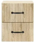 vidaXL Wandmontierter Nachttisch Sonoma-Eiche 34,5 x 33 x 40 cm