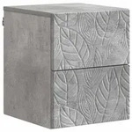 vidaXL Wandmontierter Nachttisch Betongrau 34,5 x 33 x 40 cm