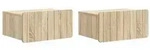 vidaXL Wandmontierter Nachttisch 2 pcs Sonoma-Eiche 49 x 34,5 x 24 cm