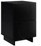vidaXL Nachttisch Schwarz 33,5 x 34,5 x 50 cm Holzwerkstoff