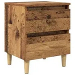 vidaXL Bettschrank Altholz 40 x 35 x 50 cm Holzwerkstoff