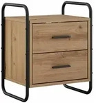 vidaXL H&auml;ngender Nachttisch Artisan-Eiche 40 x 30 x 50 cm
