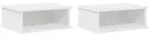 vidaXL Nachttisch 2 pcs Wei&szlig; 40 x 31 x 15 cm Holzwerkstoff
