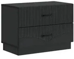 vidaXL Nachttisch Schwarz 62 x 34,5 x 44,5 cm Holzwerkstoff