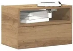 vidaXL Wand-Nachttische 2 Stk. Artisan-Eiche 45x26x28,5 cm