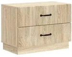 vidaXL Nachttisch Sonoma-Eiche 62 x 34,5 x 44,5 cm Holzwerkstoff