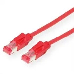 D&Auml;TWYLER Patchkabel Kat.6 (Class E) S/FTP, CU 7702 flex LSOH, Hirose TM21, rot, 3 m