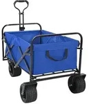 vidaXL Klapp-Handwagen Blau 89 x 63 x 96 cm Stahl und Polyester-Oxford
