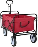 vidaXL Klapp-Handwagen Rot 94 x 53 x 99 cm Oxford-Stoff