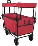 vidaXL Klapp-Handwagen Rot 105 x 56,5 x 116 cm Oxford-Stoff