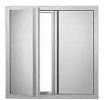 VEVOR Grill-Zugangst&uuml;r, 610 x 610 mm, doppelte Au_enk&uuml;chent&uuml;r,...
