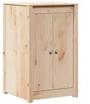 vidaXL Au&szlig;enk&uuml;chenschrank MEPPEL Nat&uuml;rlicher Douglas 55 x 55 x 92 cm