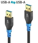 PureLink FlexInstall USB 3.2 Gen 1 Kabel, USB St.A/St.A, schwarz, 1,0 m