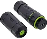 InLine&reg; USB-C-Kabelkupplung, IP68, 2x USB-C Buchse, geschirmt, M20 Adapter /