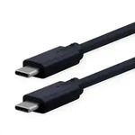 ROLINE USB 3.2 Gen 2 kompatibles Kabel, USB C-C, ST/ST, 4K UHD-1, 10Gbit/s, Emark,