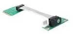 Delock PCIe Riser Kabel Mini PCIe Stecker, PCIe x1 Buchse, 4pol. Floppy Strom Buchse