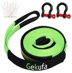 Gekufa Abschleppseil pkw 5M x 5cm, 10 Tonnen (22046 Lbs) Abschleppseil Auto Kit...