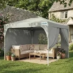 Quictent Faltpavillon 3x3m wasserdicht | Partyzelt, Gartenpavillon, mit