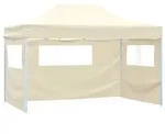 vidaXL Party-Zelt Creme 291 x 431 x 315 cm Oxford-Stoff