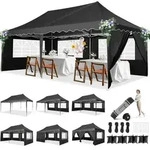 HOTEEL Pavillon 3x6 Faltpavillon 3x6 Wasserdicht Stabil, Partyzelt Faltbar...