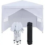FIVMEN Pavillon 2,5x2,5m Faltpavillon mit Seitenteilen und Fenstern und...