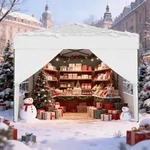 FIVMEN Pavillon 2.5x2.5 Wasserdicht Stabil Winterfest One-Touch Pop Up...