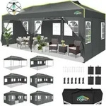 COBIZI Faltpavillon 3x6 Pavillon wasserdicht Winterfest,
