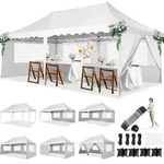 HOTEEL Pavillon 3x6 Faltpavillon 3x6 Wasserdicht Stabil, Partyzelt Faltbar...
