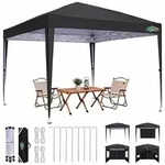 COBIZI Faltpavillon 3x3 Wasserdicht Stabil Winterfest mit Seitenw&auml;nden, Outdoor