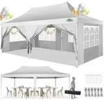 COBIZI Pavillon 3x6m, Faltpavillon 3x6 Wasserdicht Stabil mit 6 Seitenteilen
