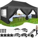 HOTEEL Faltpavillon 3x6 Pavillon Wasserdicht Stabil Partyzelt Faltbar, Faltzelt...