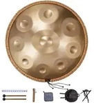 VEVOR Handpan Drum, 55 cm, 9-Ton-Stahlzungentrommel, 432 Hz, D-Moll, mit gewebtem