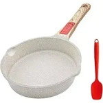 Bratpfanne 24 cm Antihaft Pfanne mit Deckel und abnehmbarem Griff