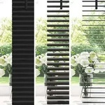 vidaXL Balkenjalousien Schwarz 130 x 145 cm Aluminium