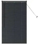 vidaXL Balkenjalousien Schwarz 130 x 75 cm Aluminium