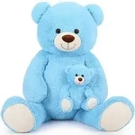 MorisMos gro&szlig;er Teddyb&auml;r 100cm mit kleinb&auml;r, weich Teddyb&auml;r gro&szlig; XXL,...