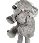 XXL Elefant Kuscheltier 60cm Grau Pl&uuml;schtier mit Extra-F&uuml;llung