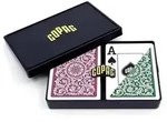 COPAG Elite - Jumbo Face - 2 index - GreenBurgundy Double-Deck