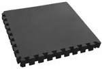 vidaXL Pool Bodenteppich 6 pcs Schwarz 2,16 m2 EVA-Schaum