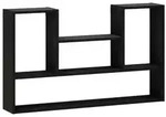 vidaXL Wandregal Schwarz 100 x 17 x 60 cm Holzwerkstoff