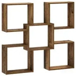 vidaXL Wandregal Altholz 99,5 x 17 x 91 cm Holzwerkstoff