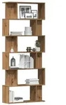 vidaXL B&uuml;cherregal Artisan-Eiche 80x24x192 cm Holzwerkstoff