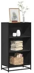 vidaXL B&uuml;cherregal Schwarz 60x35x107,5 cm Holzwerkstoff