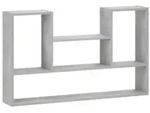 vidaXL Wandregal Betongrau 100 x 17 x 60 cm Holzwerkstoff