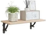 vidaXL Wandregalhalterungen 12 stk. Antikbraun 14 x 14 x 4 cm Stahl