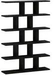 vidaXL Wandregal Schwarz Eichen-Optik 70 x 17 x 101 cm Holzwerkstoff