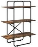 vidaXL B&uuml;cherregal 3 Ebenen 80 x 35 x 105 cm PB R&auml;uchereiche