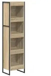 vidaXL B&uuml;cherregal Sonoma 40 x 30 x 155 cm Holzwerkstoff