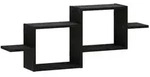 vidaXL Wandregal Schwarz Eichen-Optik 95 x 17 x 37 cm Holzwerkstoff